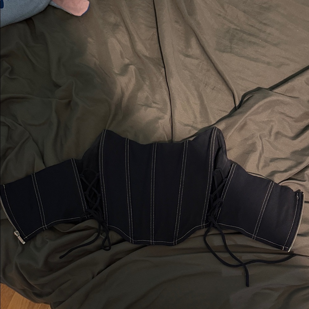 Garage Black Corset Top